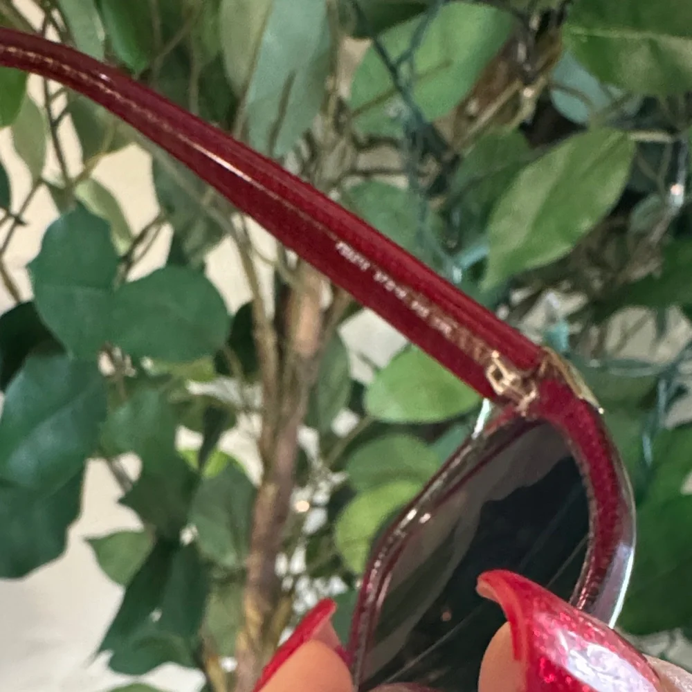 Fendi Red Sunglasses with original COA card & case